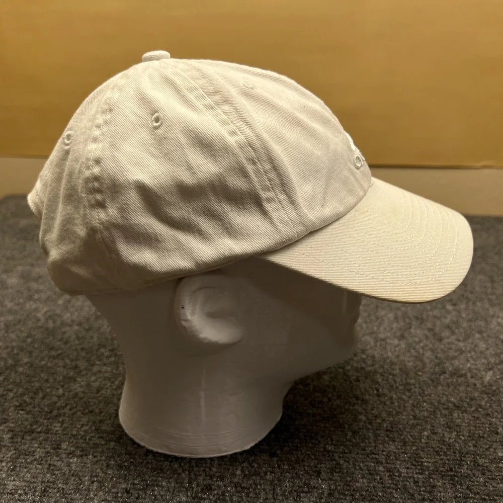Adidas White Trefoil Logo Cap Youth Adjustable White Aeroready Athletic Hat